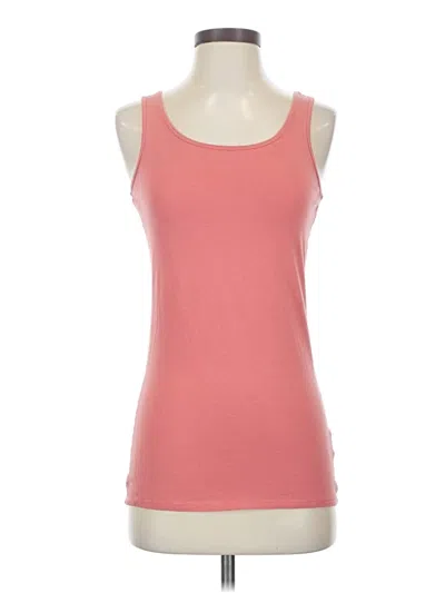 Pre-owned Duluth Trading Co. Tank Top Pink Strapless Neckline Tops