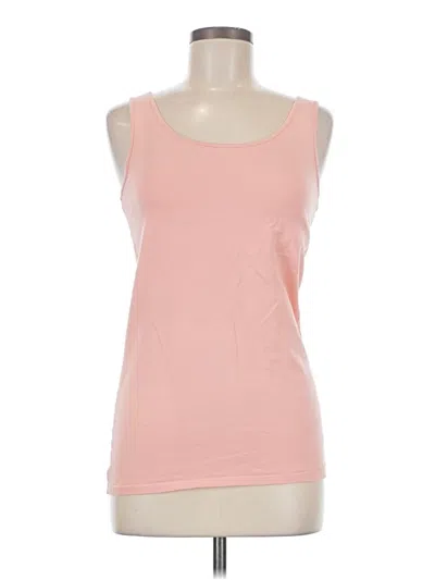 Pre-owned Duluth Trading Co. Tank Top Pink Strapless Neckline Tops