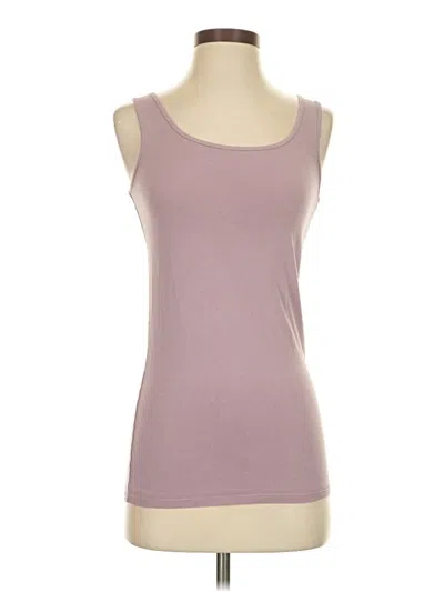 Pre-owned Duluth Trading Co. Tank Top Purple Strapless Neckline Tops