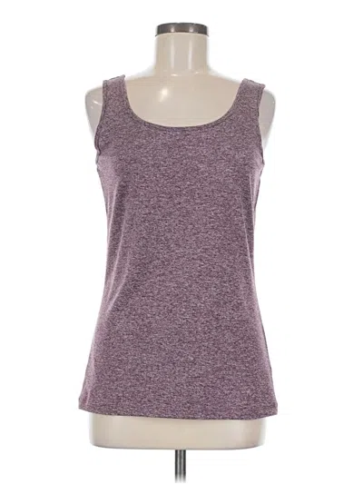Pre-owned Duluth Trading Co. Tank Top Purple Strapless Neckline Tops