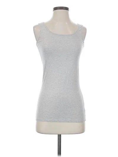 Pre-owned Duluth Trading Co. Tank Top Silver Strapless Neckline Tops