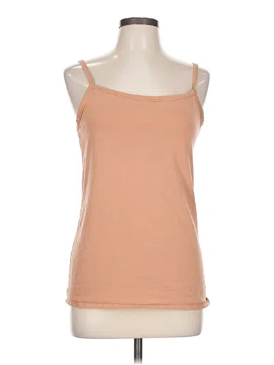 Pre-owned Duluth Trading Co. Tank Top Tan Strapless Neckline Tops In Brown