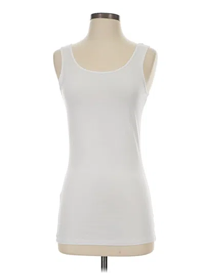 Pre-owned Duluth Trading Co. Tank Top White Strapless Neckline Tops