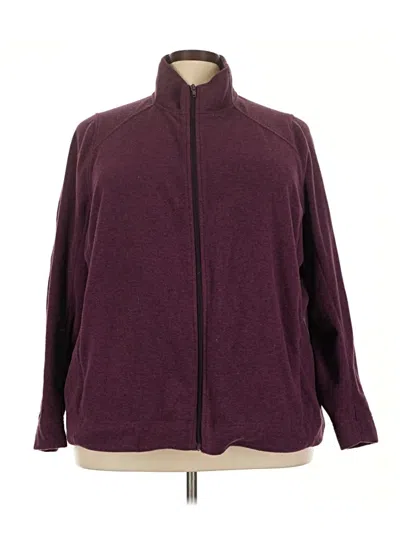 Pre-owned Duluth Trading Co. Track Jacket In Burgundy