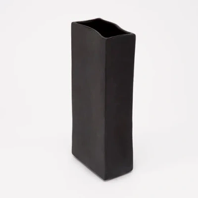 Dumae Rue Tall Vase In Black