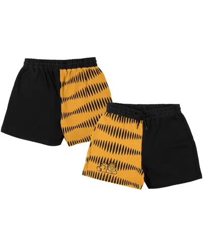 Dumbgood Men's Orange Garfield Striped Shorts