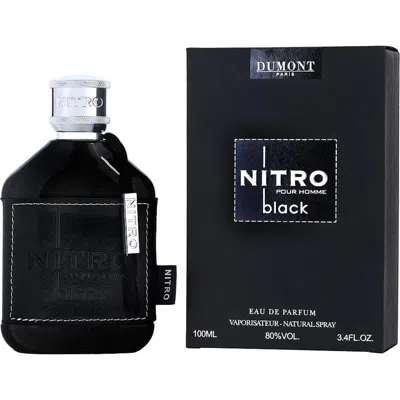 Dumont 3.4 oz Nitro Black Pour Homme Eau De Parfum Spray For Men In Multi