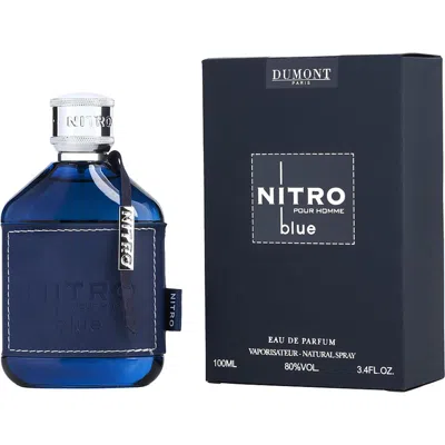 Dumont 3.4 oz Nitro Blue Pour Homme Eau De Parfum Spray For Men In Multi