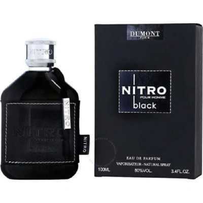 Dumont Men's Nitro Black Intense Edp Spray 3.4 oz Fragrances 3760060764164