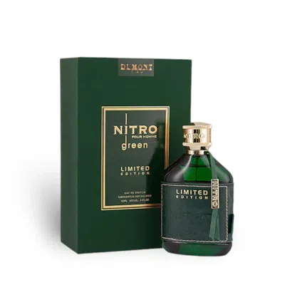 Dumont Men's Nitro Green Limited Edition Edp 3.4 oz Fragrances 3760060764478 In Transparent