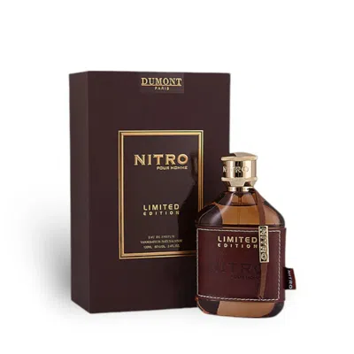 Dumont Men's Nitro Pour Homme Limited Edition Edp 3.4 oz Fragrances 3760060764430 In Transparent