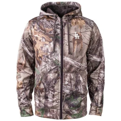 Dunbrooke Camo Los Angeles Dodgers Trophy Realtree Full-zip Hoodie In Multi