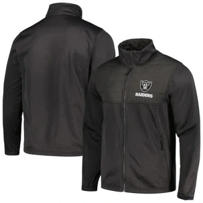Dunbrooke Heather Black Las Vegas Raiders Explorer Tech Full-zip Jacket