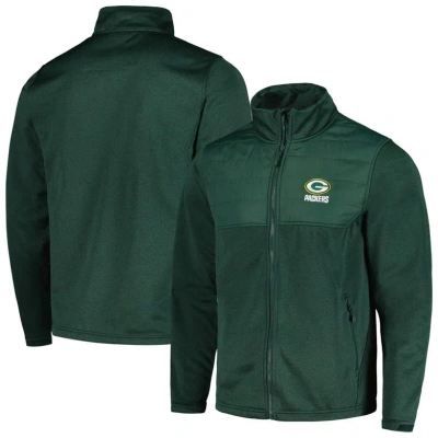 Dunbrooke Heather Green Green Bay Packers Explorer Tech Full-zip Jacket