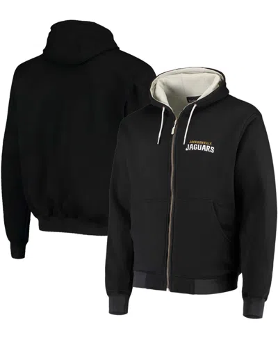 Dunbrooke Men's Black Jacksonville Jaguars Craftsman Thermal Lined Full-zip Hoodie