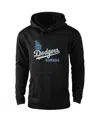 Dunbrooke Men's Black Los Angeles Dodgers Champion Pullover Hoodie In Black