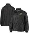 Dunbrooke Black Miami Dolphins Coaches Classic Raglan Full-snap Windbreaker Jacket In Black