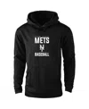 Dunbrooke Men's Black New York Mets Champion Pullover Hoodie In Black