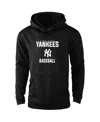 DUNBROOKE MEN'S BLACK NEW YORK YANKEES CHAMPION PULLOVER HOODIE