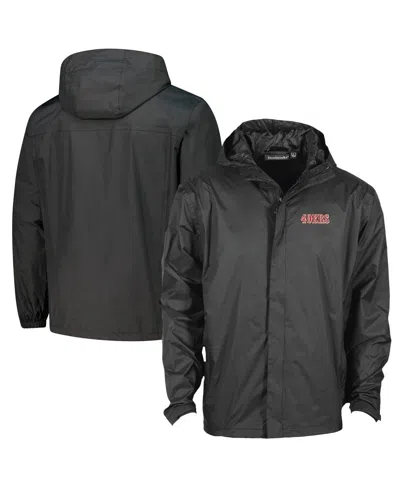 Dunbrooke Men's Black San Francisco 49ers Tropic Waterproof Packable Full-zip Hoodie Jacket