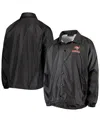 Dunbrooke Black Tampa Bay Buccaneers Coaches Classic Raglan Full-snap Windbreaker Jacket In Black