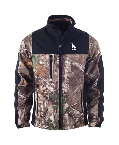 Dunbrooke Men's Camo Los Angeles Dodgers Hunter Softshell Full-zip Jacket In Blue