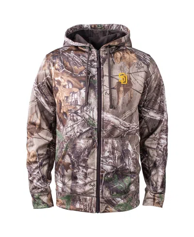 Dunbrooke Camo San Diego Padres Trophy Realtree Full-zip Hoodie In Brown