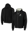 Dunbrooke Men's  Black Miami Dolphins Craftsman Thermal-lined Full-zip Hoodie In Black