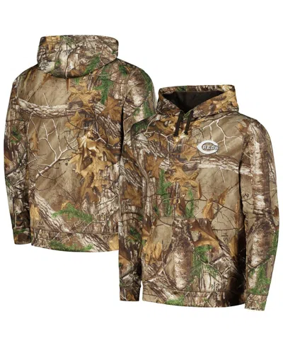 DUNBROOKE MEN'S DUNBROOKE CAMO CINCINNATI REDS CHAMPION REALTREE PULLOVER HOODIE