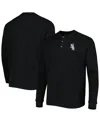 Dunbrooke Men's  Chicago White Sox Black Maverick Long Sleeve T-shirt In Black