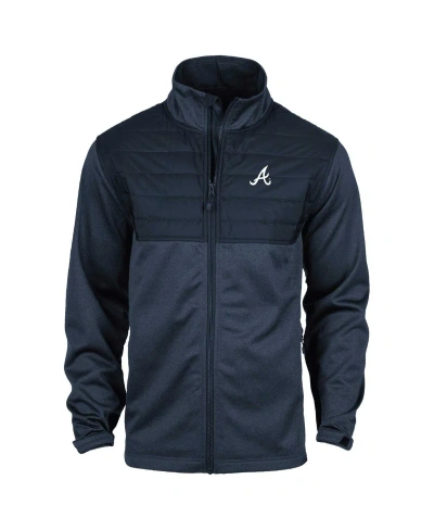 Dunbrooke Men's  Heather Navy Atlanta Braves Explorer Full-zip Jacket