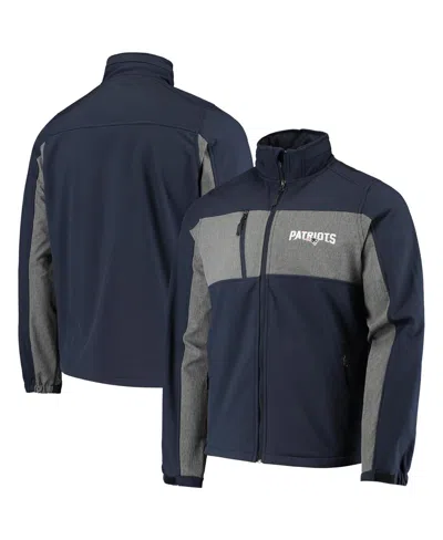 Dunbrooke Men's  Navy New England Patriots Circle Zephyr Softshell Full-zip Jacket