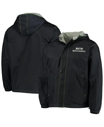 Dunbrooke Men's  Navy Seattle Seahawks Logo Legacy Stadium Full-zip Jacket