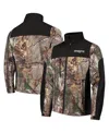 Dunbrooke Men's  Realtree Camo And Black New England Patriots Circle Hunter Softshell Full-zip Jacket In Realtree Camo,black