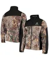 Dunbrooke Men's  Realtree Camo And Black New Orleans Saints Circle Hunter Softshell Full-zip Jacket In Realtree Camo,black