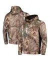 Dunbrooke Men's  Realtree Camo Denver Broncos Circle Champion Tech Fleece Pullover Hoodie In Multi