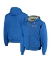 Dunbrooke Men's  Royal Los Angeles Rams Craftsman Thermal-lined Full-zip Hoodie In Royal