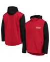 Dunbrooke Men's  Scarlet And Black San Francisco 49ers Alpha Full-zip Hoodie Jacket In Scarlet,black