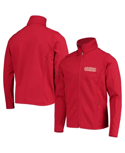 DUNBROOKE MEN'S DUNBROOKE SCARLET SAN FRANCISCO 49ERS SONOMA SOFTSHELL FULL-ZIP JACKET