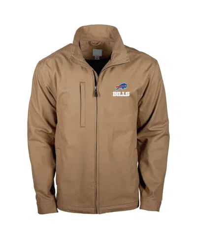 Dunbrooke Men's  Tan Buffalo Bills Journey Workwear Tri-blend Full-zip Jacket