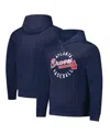 Dunbrooke Men's Navy Atlanta Braves Pullover Hoodie In Blue