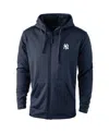 Dunbrooke Navy New York Yankees Trophy Full-zip Hoodie In Blue