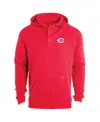 Dunbrooke Men's Red Cincinnati Reds Montana Lightweight Raglan Pullover Hoodie In Red