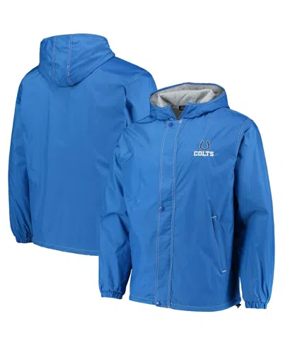 DUNBROOKE MEN'S ROYAL INDIANAPOLIS COLTS LOGO LEGACY STADIUM FULL-ZIP JACKET