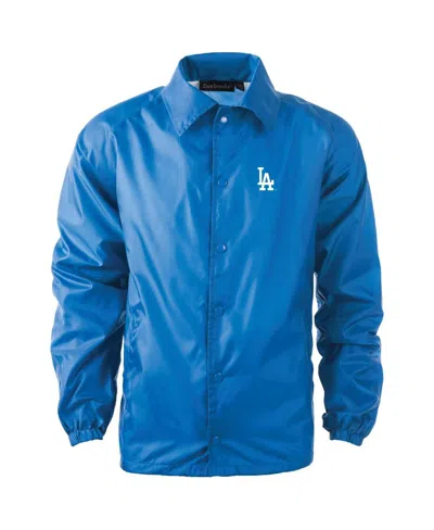 Dunbrooke Men's Royal Los Angeles Dodgers Coach's Raglan Full-snap Windbreaker Jacket