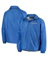 Dunbrooke Men's Royal Los Angeles Rams Coaches Classic Raglan Full-snap Windbreaker Jacket In Blue