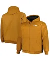 Dunbrooke Men's Tan Detroit Lions Big Tall Dakota Canvas Hoodie Full-zip Jacket In Tan
