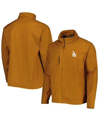Dunbrooke Men's Tan Los Angeles Dodgers Journey Tri-blend Full-zip Jacket
