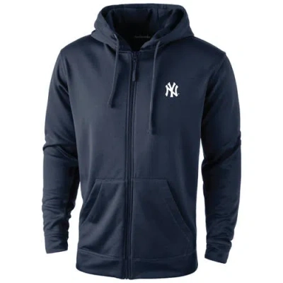 Dunbrooke Navy New York Yankees Trophy Full-zip Hoodie In Blue