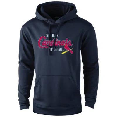 Dunbrooke Navy St. Louis Cardinals Champion Pullover Hoodie In Blue